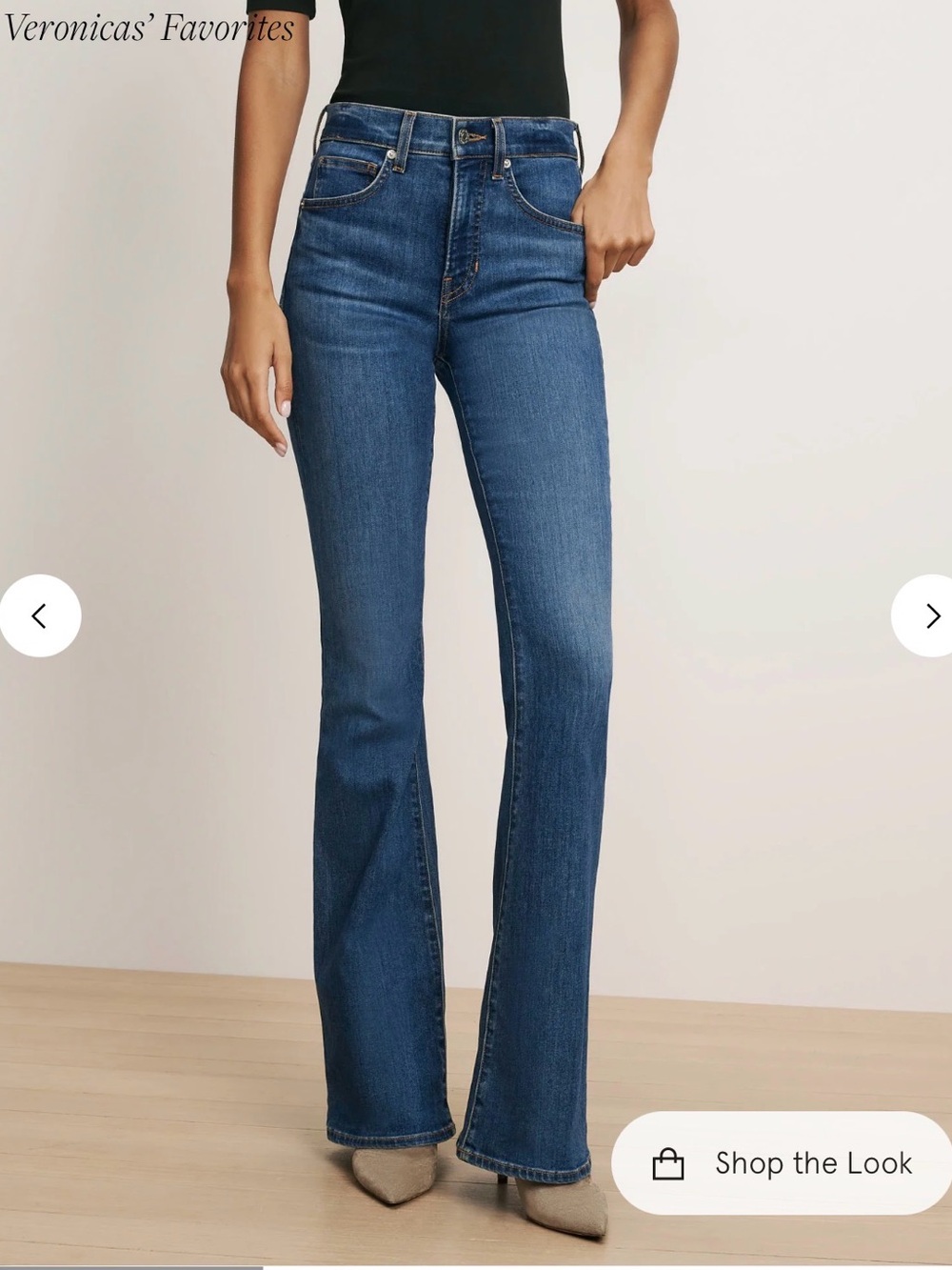 Veronica Beard Beverly Skinny-Flare Jean high size bright blue size 29